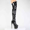 Pleaser - JUBILANT3006 Bottes cuissardes à plateforme - Noir Product image
